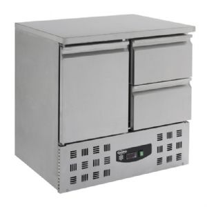 Saladette réfrigérée 1 porte et 2 tiroirs COMBISTEEL Saladette réfrigérée 1 porte et 2 tiroirs COMBISTEEL
