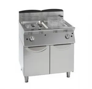 Friteuse professionnelle �lectrique 2x17 Litres sur coffre GIORIK FE9217