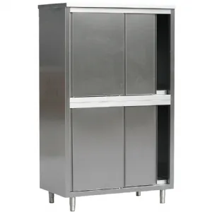 Armoire haute inox portes coulissantes - Longueur 1600mm DIAMOND - AR166V1/B AR166V1/B