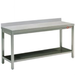 Table inox murale soude Largeur 800mm - Profondeur 600mm DIAMOND - TL861A