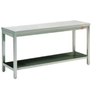 Table inox soudée Largeur 2200mm - Profondeur 700mm DIAMOND - TL2271