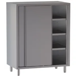 Armoire haute inox portes coulissantes - Longueur 1200mm DIAMOND Armoire haute inox portes coulissantes - Longueur 1200mm DIAMOND