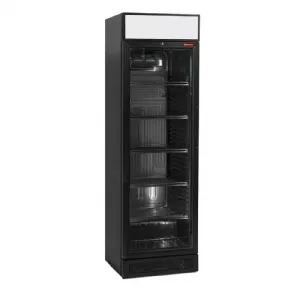 Armoire  boisson 1 porte 380L noir avec caisson lumineux DIAMOND