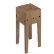 Billot en bois sur pitement 500x500mm DIAMOND
