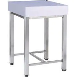Billot polythylne sur pied inox 500x500mm DIAMOND CIT5-BN_PROMO