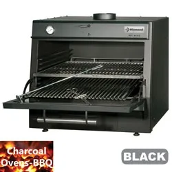 Four barbecue  charbon professionnel GN1/1 + GN2/4 75Kg/h DIAMOND CBQ-075/BK_PROMO