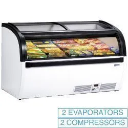 Conglateur portes coulissantes vitres 492 Litres DIAMOND VISUAL-15-R2_PROMO