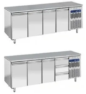 Desserte rfrigre positive 4 portes profondeur 700mm DIAMOND TG4N/L_PROMO