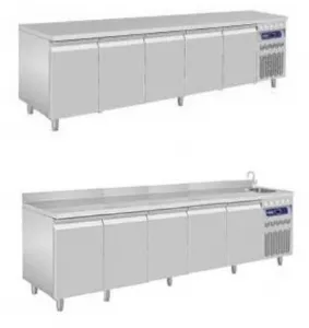 Desserte rfrigre tropicalise 5 portes profondeur 700 DIAMOND DT274/R2_PROMO