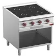 Fourneau 4 plaques induction sur baie libre DIAMOND profondeur 900mm