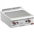 Plancha professionnelle gaz lisse en fonte 2 zones DIAMOND profondeur 700mm