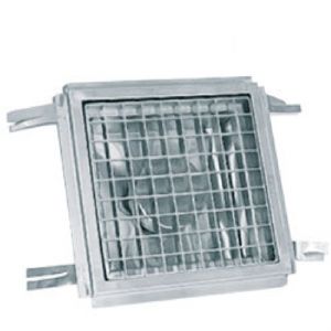 Caniveau de sol vacuation centrale 400x400mm DIAMOND - GS44 GS44