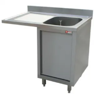 Plonge inox sur meuble 1 bac avec gouttoir  gauche 1400x700mm DIAMOND - L1411VS-AS L1411VS-AS