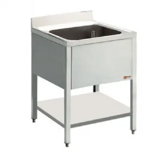 Plonge inox 1 bac sans gouttoir 700x700mm DIAMOND - L711