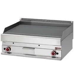 Plancha professionnelle gaz lisse 2 zones EXTRA-LARGE DIAMOND profondeur 650mm G65/PL10T