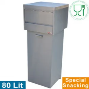 Poubelle inox snacking 80 litres DIAMOND - PCR / SK