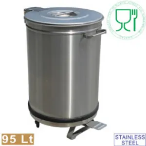 Poubelle avec couvercle  pdale 95 litres DIAMOND -  PCRA/105B PCRA/105B