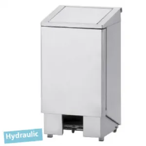 Poubelle inox  pdale couvercle avec vrin 60 litres DIAMOND - PPX-60