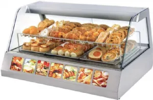 Vitrine chaude panoramique longueur 1200mm DIAMOND VGH3/H_PROMO
