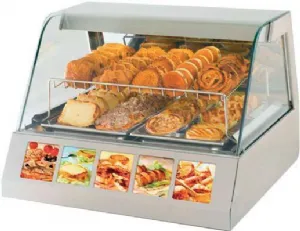 Vitrine chaude panoramique longueur 800mm DIAMOND VGH2/H_PROMO