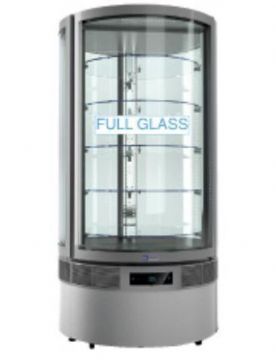 Vitrine réfrigérée cylindrique faces vitrées positive ventilée DIAMOND - LUXOR Vitrine réfrigérée cylindrique faces vitrées positive ventilée DIAMOND - LUXOR