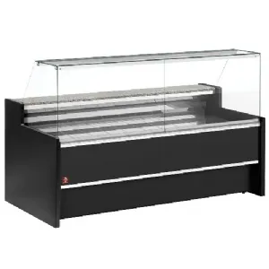 Vitrine rfrigre  vitre droite Longueur 1500mm DIAMOND - FLORENCE NOIR FC15/B5-VR2_PROMO