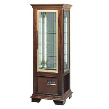 Vitrine réfrigérée 4 faces vitrées positive ventilée en bois massif spécial chocolat TECFRIGO Vitrine réfrigérée 4 faces vitrées positive ventilée en bois massif spécial chocolat TECFRIGO