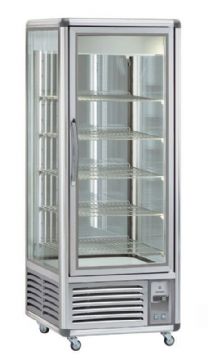 Vitrine réfrigérée 4 faces vitrées bi-température ventilée TECFRIGO Vitrine réfrigérée 4 faces vitrées bi-température ventilée TECFRIGO