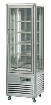 Vitrine réfrigérée 4 faces vitrées bi-température ventilée TECFRIGO Vitrine réfrigérée 4 faces vitrées bi-température ventilée TECFRIGO