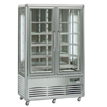 Vitrine réfrigérée 4 faces vitrées bi-température ventilée TECFRIGO Vitrine réfrigérée 4 faces vitrées bi-température ventilée TECFRIGO