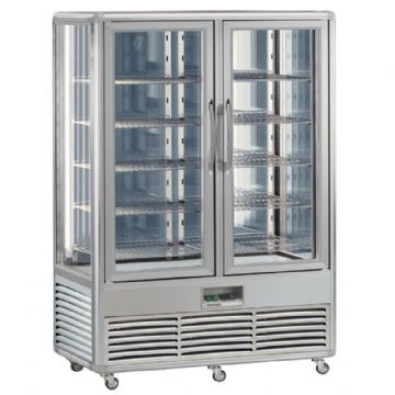 Vitrine réfrigérée 4 faces vitrées positive ventilée TECFRIGO Vitrine réfrigérée 4 faces vitrées positive ventilée TECFRIGO