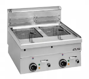 Friteuse professionnelle électrique 2x8 Litres à poser MBM profondeur 600mm