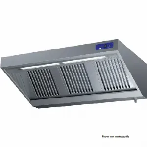 Hotte professionnelle murale complte longueur 1500mm profondeur 900mm ELI915_PROMO