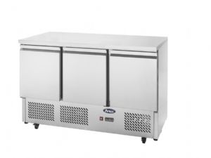 Saladette rfrigre 3 portes avec dessus inox ATOSA