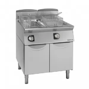 Friteuse professionnelle  gaz 2x17 Litres sur coffre GIORIK FG9217T