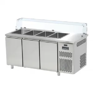 Saladette rfrigre 3 portes GN1/1 FREEZERLINE - Vitrine basse