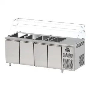 Saladette rfrigre 4 portes GN1/1 FREEZERLINE - Vitrine haute