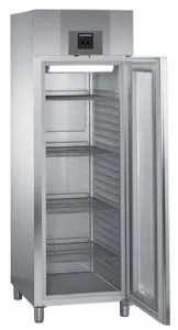 Armoire positive GN2/1, cuve inox emboutie, 1 porte vitre, 597L, gamme COMFORT LIEBHERR GKPv   6573-42 001 GRUNDTYPE