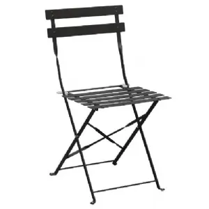 Chaise de terrasse pliable noire BOLERO - UGH553 UGH553