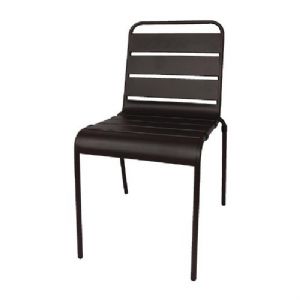 Chaise de terrasse empilable noire BOLERO - UCS728