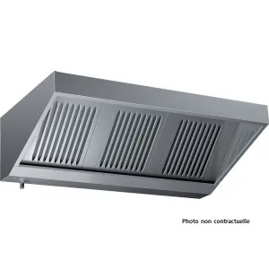 Hotte professionnelle murale avec moteur longueur 1500mm profondeur 900mm VD915_PROMO