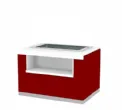 Buffet rfrigr avec cuve pour 2 bacs GN1/1 INFRICO - Srie SELF-SERVICE - Gastrobuffets