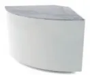 Meuble caisse en angle extrieur sans pose-sacs sans dcor profondeur 790mm Longueur 786mm EASY SLIM 790