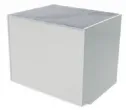 Meuble caisse sans pose-sacs sans dcor profondeur 790mm Longueur 555mm EASY SLIM 790