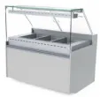 Vitrine chaude Version Bain-Marie sans dcor profondeur 790mm Longueur 890mm EASY SLIM 790