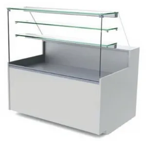 Vitrine neutre Version Viennoiserie Ferme sans dcor profondeur 790mm Longueur 1690mm EASY SLIM 790