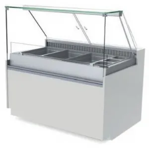 Vitrine rfrigre Version Saladette sans dcor profondeur 790mm Longueur 2090mm EASY SLIM 790 YSRSSL205