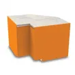 Meuble caisse en angle intrieur sans pose-sacs sans dcor profondeur 790mm Longueur 1090mm EASY SLIM 790