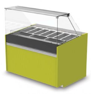 Vitrine rfrigre Version Crmes Glaces sans dcor profondeur 790mm Longueur 890mm EASY SLIM 790