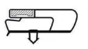 Joint de porte magntique pour meuble froid 378x262mm